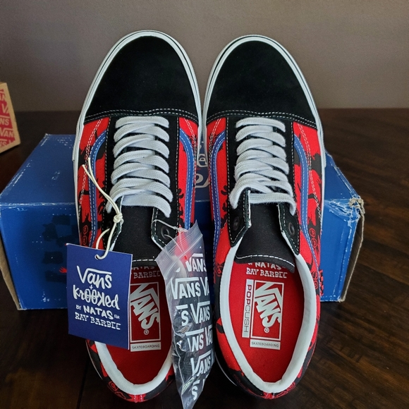 Vans Skate Old Skool Krooked by Natas For Ray Barbee Men Size 13 - Picture 7 of 13
